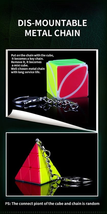 Qiyi Sleutelhanger (Pyraminx Of Ivy) 12 Qiyi Sleutelhanger (Pyraminx Of Ivy) - Afbeelding 10