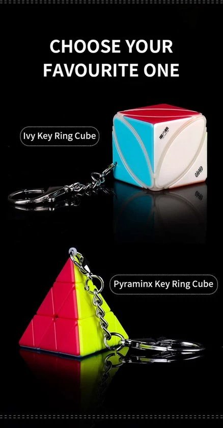 Qiyi Sleutelhanger (Pyraminx Of Ivy) 7 Qiyi Sleutelhanger (Pyraminx Of Ivy) - Afbeelding 5