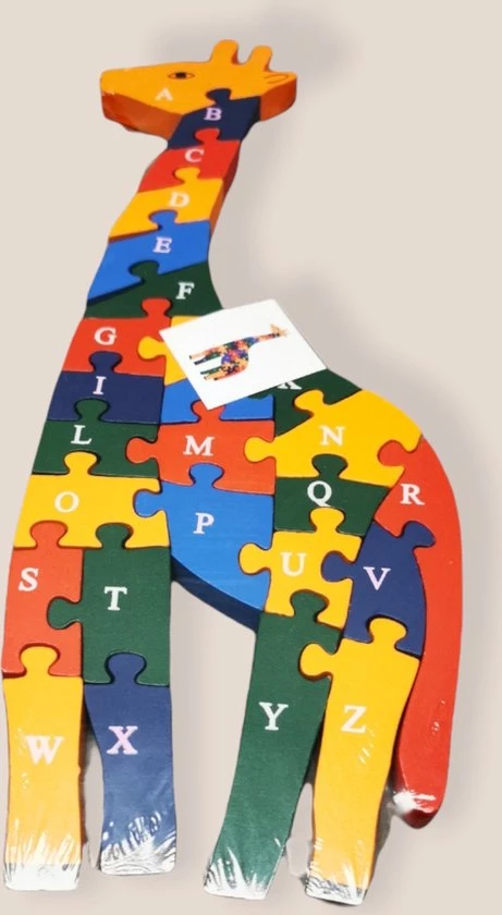 Mir-029 Houten Puzzel -Giraffe-Speelgoed-vanaf 3 Jaar 3 Mir-029 Houten Puzzel -Giraffe-Speelgoed-vanaf 3 Jaar