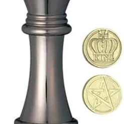 Cast Schaakpuzzel Chess King 10,2 Cm Staal Zwart