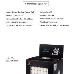 Qiyi X-man Spark 7x7 -Bolseeplgoed Verkoopwinkel 480x840 9