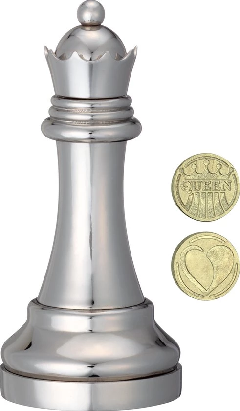 Eureka Cast Chess Puzzle - Queen - Silver 3 Eureka Cast Chess Puzzle - Queen - Silver