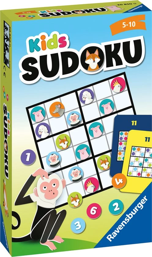 Ravensburger Kids Sudoku Dieren - Breinbreker 4 Ravensburger Kids Sudoku Dieren - Breinbreker - Afbeelding 2