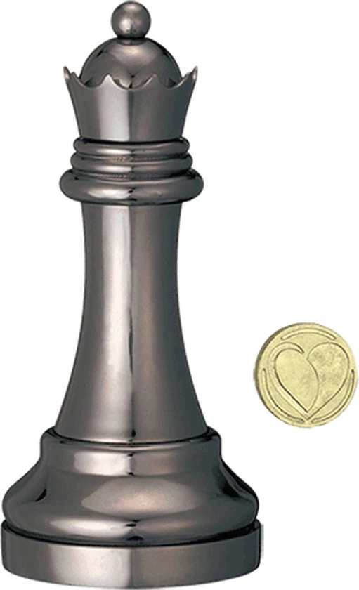 Cast Schaakpuzzel Chess Queen 9,3 Cm Staal Zwart 5 Cast Schaakpuzzel Chess Queen 9,3 Cm Staal Zwart - Afbeelding 3