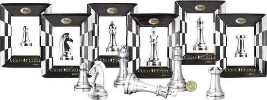 Eureka Cast Chess Puzzle - Queen - Silver 5 Eureka Cast Chess Puzzle - Queen - Silver - Afbeelding 3