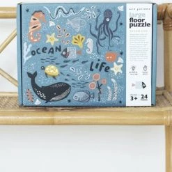 Wee Gallery - Floor Puzzle - Ocean Life - Puzzel - Grote Stukken -Bolseeplgoed Verkoopwinkel 550x337 3