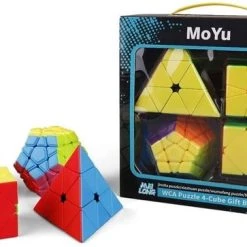 Puzzelkubus ? Pyraminx, Megaminx, Skewb, Square-1 ? MoYu ? Gratis 2x Qubuss Cubestand -Bolseeplgoed Verkoopwinkel 550x363
