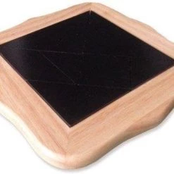 Bordspel Tangram SolidWood Blank,stenen Zwart 22cm.