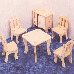 BOOKİNZİ Montessori Houten Puzzelspellen / W-3D Puzzel-eetkamer -Bolseeplgoed Verkoopwinkel 550x405 10