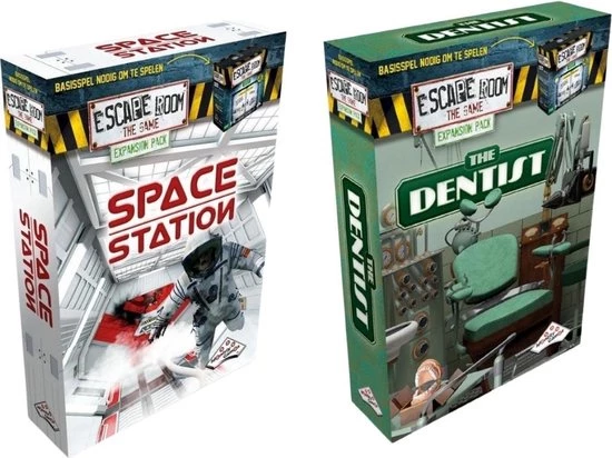 Identity Games Uitbreidingsbundel - Escape Room - 2 Stuks - Uitbreiding Space Station & Uitbreiding The Dentist 3 Identity Games Uitbreidingsbundel - Escape Room - 2 Stuks - Uitbreiding Space Station & Uitbreiding The Dentist