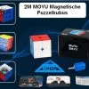 2x2 MOYU? Magnetische Puzzelkubus - SpeedCube Zonder Stickers - Licht En Soepel Voor Wedstrijden - Sale!
