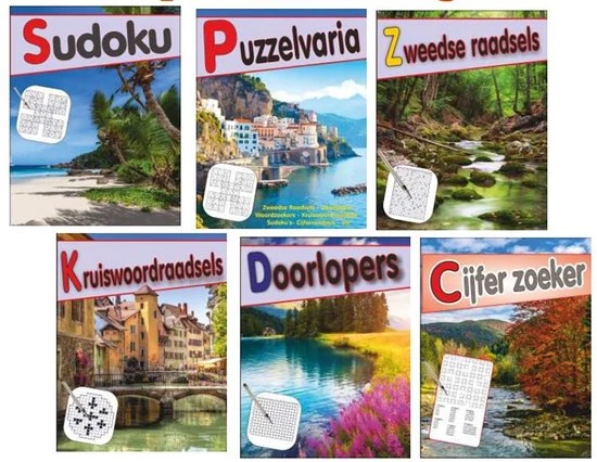 Boek Specials Nederland 6x Puzzelblok • Diverse Puzzels 3 Boek Specials Nederland 6x Puzzelblok • Diverse Puzzels
