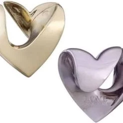 Hanayama Huzzle Breinbreker Hart Level 1 Zink Goud/zilver 2-delig -Bolseeplgoed Verkoopwinkel 550x428 3