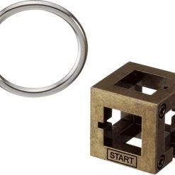 Hanayama Huzzle Breinbreker Cast Box 11,8 Cm Staal Brons -Bolseeplgoed Verkoopwinkel 550x450 4