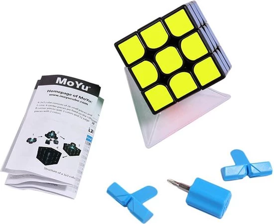 Moyu Guoguan Yuexiao Pro 3x3 - ZWART 13 Moyu Guoguan Yuexiao Pro 3x3 - ZWART - Afbeelding 11