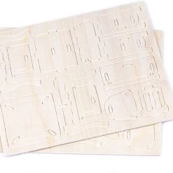 BOOKİNZİ Montessori Houten Puzzelspellen / W-3D Puzzel-eetkamer