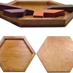 Peachy Houten Hexagon Puzzel - Denkpuzzel - Moeilijk Spelletje En Leuk Als Cadeau -Bolseeplgoed Verkoopwinkel 550x452