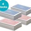 LBB - Speelkaarten - 4 Pack - 4x 56 Kaarten - Standaard Maat - Volwassen - Pokerkaarten - Playing-cards -Bolseeplgoed Verkoopwinkel 550x467 2