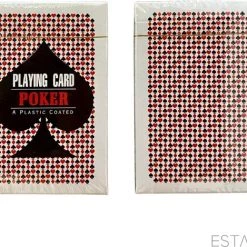 ESTARK Luxe Speelkaarten - 2 Sets - Plastic Coating - Poker Kaarten - Kaartspel - Spelkaarten - Spel Kaart - 2 X 56 - Gezelschapsspel - Spelen - Playing Cards - Cijfer In Alle 4 De Hoeken - 2 STUKS -Bolseeplgoed Verkoopwinkel 550x469 1