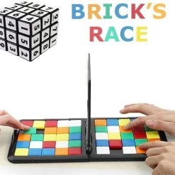 Merkloos Breinbreker Blokjes Puzzel Schuifspel. Blok Schuifspel Met GRATIS Cijferkubus. Sudoku Kubus