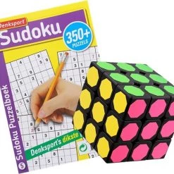 In Round Puzzelboekjes Met Sudoku Puzzels En Een 3x3 Speed Cube – Denkport
