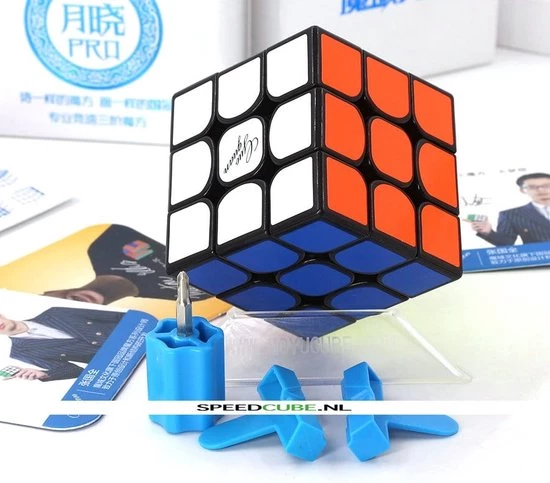 Moyu Guoguan Yuexiao Pro 3x3 - ZWART 10 Moyu Guoguan Yuexiao Pro 3x3 - ZWART - Afbeelding 8