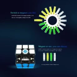 GAN 356 X V2 Speed Cube Magnetisch - 3x3 Kubus - Draai Puzzel - Inclusief Verzendkosten -Bolseeplgoed Verkoopwinkel 550x490