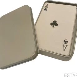 ESTARK? Luxe Speelkaarten In Metal BOX - Plastic Coating - Poker Kaarten - Kaartspel - Spelkaarten - Spel Kaart - 56 Kaarten - Gezelschapsspel - Spelen - Playing Cards - In Blik -Bolseeplgoed Verkoopwinkel 550x492 4