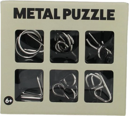 Joppa JollyGadget Metalen Hersenkraker Puzzel 6-delig 3 Joppa JollyGadget Metalen Hersenkraker Puzzel 6-delig
