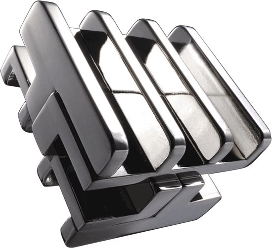 Huzzle Breinbreker Cast Rattle 11,8 Cm Staal Zilver 7 Huzzle Breinbreker Cast Rattle 11,8 Cm Staal Zilver - Afbeelding 5