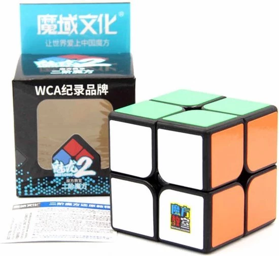 2x2 Speed Cube Zwart - Draai Kubus Puzzel - Magic Cube - Moyu Meilong 3 2x2 Speed Cube Zwart - Draai Kubus Puzzel - Magic Cube - Moyu Meilong