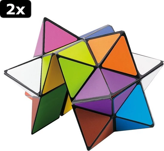 2x Clown Games 2in1 Magic Cube 5 2x Clown Games 2in1 Magic Cube - Afbeelding 3