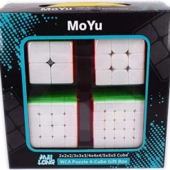 Rubiks Cube - Speed Cube Set 4 In 1 - Moyu - Rubiks Kubus - Cadeauset - Breinbrekers - Puzzel Kubus - 2x2, 3x3, 4x4, 5x5