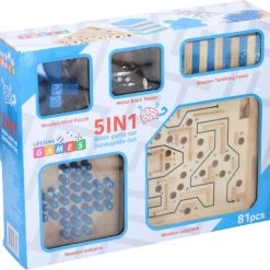 Merkloos Hersenkraker Denkspelset 5-in-1, 81-delig