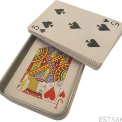 ESTARK? Luxe Speelkaarten In Metal BOX - Plastic Coating - Poker Kaarten - Kaartspel - Spelkaarten - Spel Kaart - 56 Kaarten - Gezelschapsspel - Spelen - Playing Cards - In Blik -Bolseeplgoed Verkoopwinkel 550x527 6