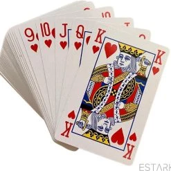 ESTARK Luxe Speelkaarten - 4 Sets - Plastic Coating - Poker Kaarten - Kaartspel - Spelkaarten - Spel Kaart - 4 X 56 - Gezelschapsspel - Spelen - Playing Cards - Cijfer In Alle 4 De Hoeken - 4 STUKS -Bolseeplgoed Verkoopwinkel 550x532 7