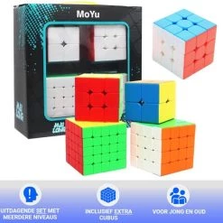 Puzzelkubus – 2x2, 3x3, 4x4, 5x5 - Extra 3x3 Puzzelkubus - Rubiks Cube - MoYu Speed Cube - Gratis 5x Cubestands - Complete Set 13 Puzzelkubus – 2x2, 3x3, 4x4, 5x5 - Extra 3x3 Puzzelkubus - Rubiks Cube - MoYu Speed Cube - Gratis 5x Cubestands - Complete Set -Bolseeplgoed Verkoopwinkel 550x538 2