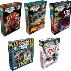 Identity Games Uitbreidingsbundel - 5 Stuks - Escape Room - Mad House & Space Station & Redbeard's Gold & Funland & Secret Agent