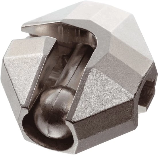 Hanayama Huzzle Breinbreker Cast Vlag Niveau 1 11,8 Cm Staal Zilver 6 Hanayama Huzzle Breinbreker Cast Vlag Niveau 1 11,8 Cm Staal Zilver - Afbeelding 4