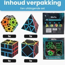 MoYu Rubiks Cube Speed Cube Set - Magic Cube - Pyraminx - Megaminx - IQ Puzzel - Giftset -Bolseeplgoed Verkoopwinkel 550x541