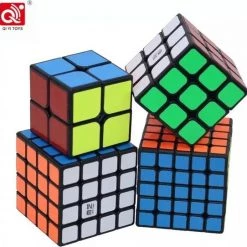 QIYI Kubus Set - Cube Set - 4 Stuks - 4 Delig - 2x2/3x3/4x4/5x5 - Breinbrekers - Speedcube - Magic Cube - Leeftijd 6+