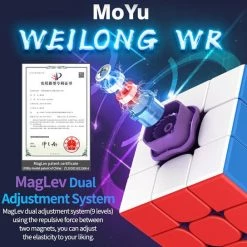 Moyu Weilong WR Maglev 3x3 Speedcube - Magnetisch - Stickerless - Professionele Draai Puzzel Kubus -Bolseeplgoed Verkoopwinkel 550x544 18