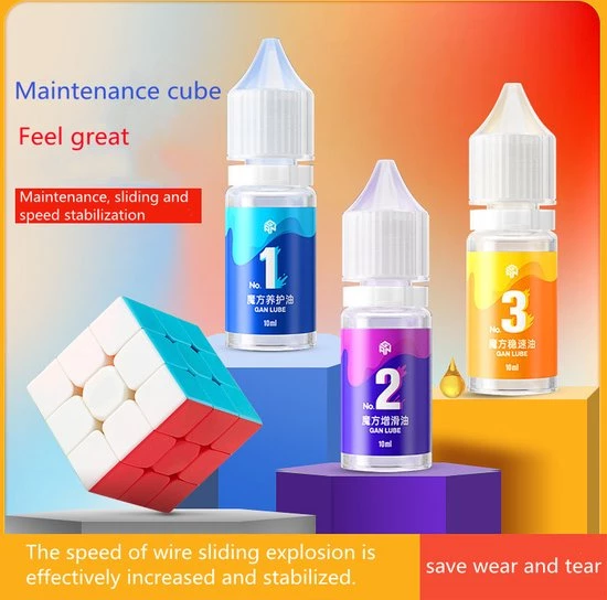 GAN - Speed Cube - Kubus - Smeermiddel Set (V1 & V2 Sneller En V3 Stroever) 3 GAN - Speed Cube - Kubus - Smeermiddel Set (V1 & V2 Sneller En V3 Stroever)