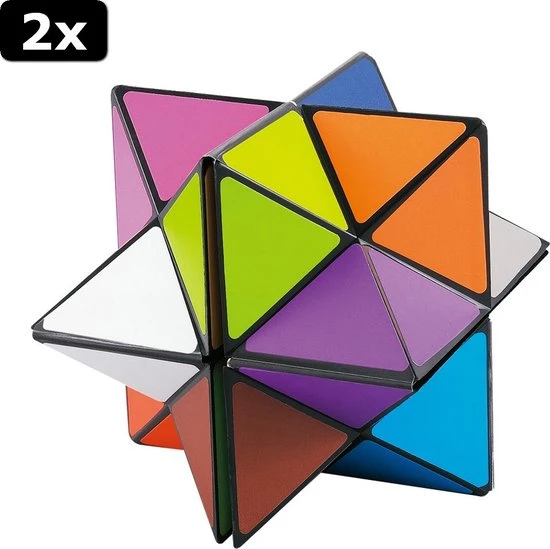 2x Clown Games 2in1 Magic Cube 4 2x Clown Games 2in1 Magic Cube - Afbeelding 2