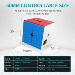 MoYu Puzzelkubus - Draaikubus - 2x2 - SpeedCube Zonder Stickers -Bolseeplgoed Verkoopwinkel 550x550 105