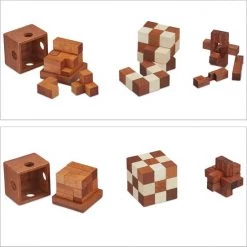 Relaxdays Houten Denkspellen - Kubus Slang - Iq Puzzel Volwassenen - 3d Puzzel Kubus -Bolseeplgoed Verkoopwinkel 550x550 255