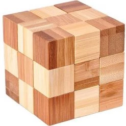 DW4Trading® 3D Bamboo Puzzel Kubus 1