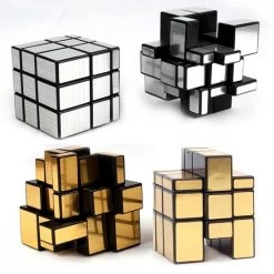 Merkloos 2 STUKS MAGISCHE PUZZEL BREINBREKER GOUD EN ZILVER 5,7 X 5,7 X 5,7 Cm