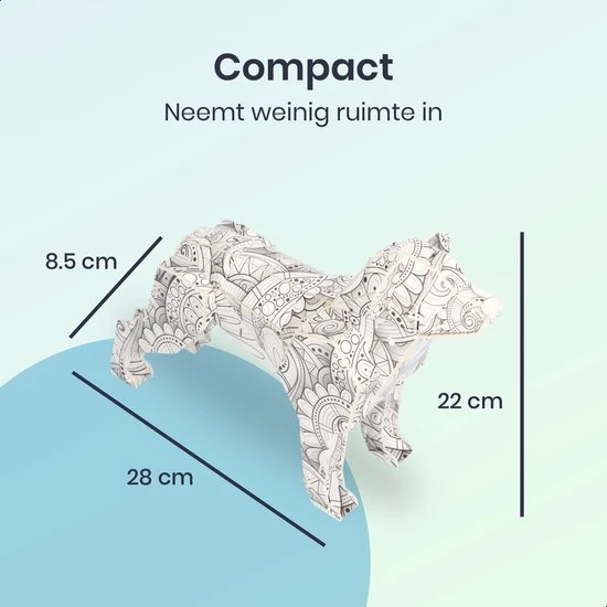 Zenyos Zennyos - 3D Puzzel - Hond - Kleurplaat - Mandala 4 Zenyos Zennyos - 3D Puzzel - Hond - Kleurplaat - Mandala - Afbeelding 2