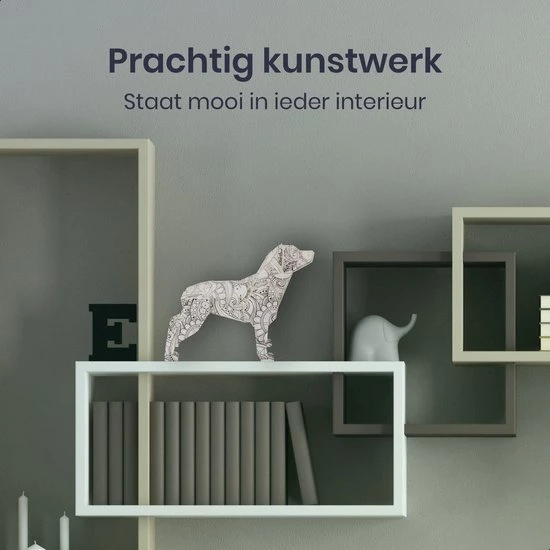 Zenyos Zennyos - 3D Puzzel - Hond - Kleurplaat - Mandala 5 Zenyos Zennyos - 3D Puzzel - Hond - Kleurplaat - Mandala - Afbeelding 3